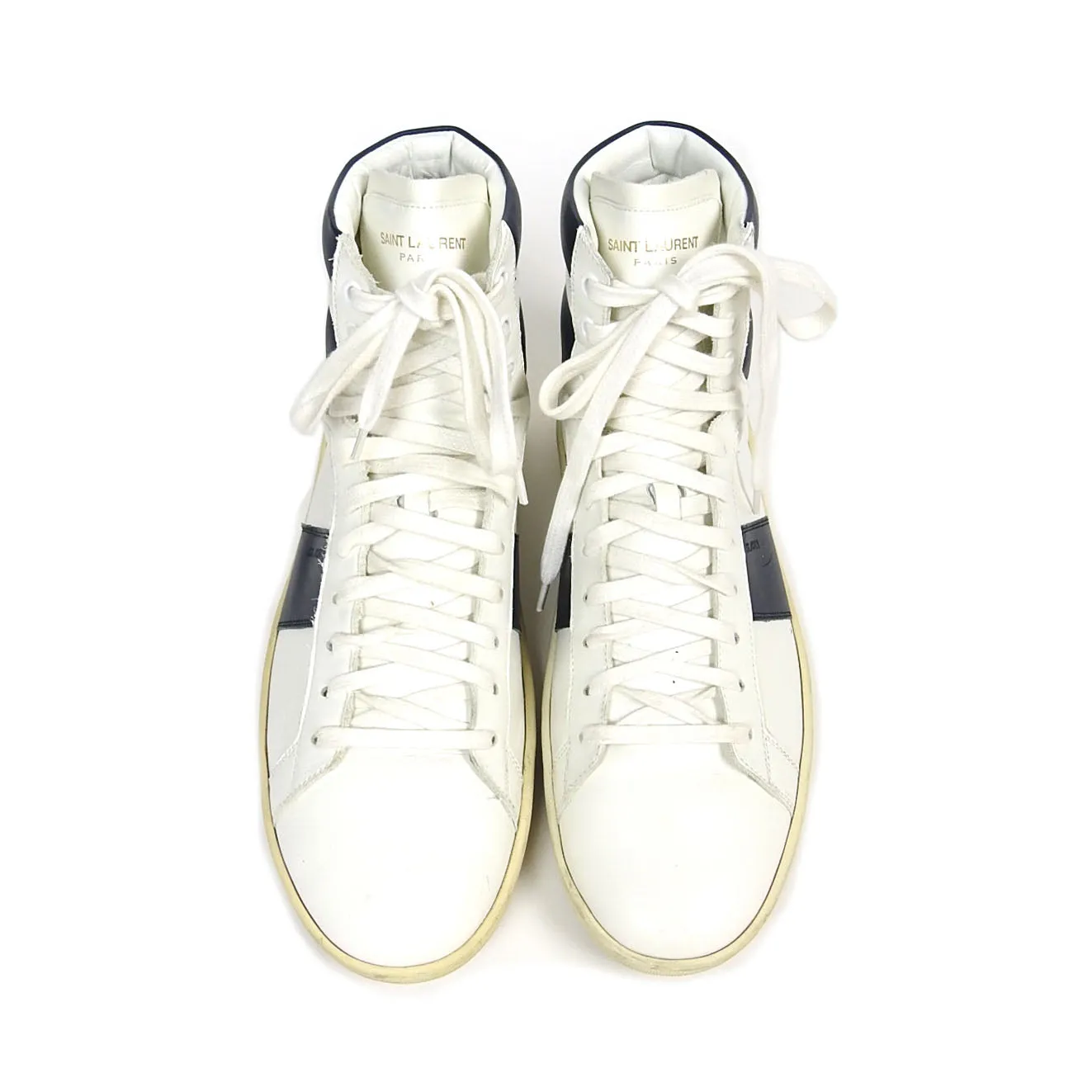 Saint Laurent Paris High Top Sneakers Size 43