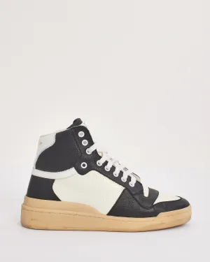 Saint Laurent White Leather Andy Low Top Sneakers - 40