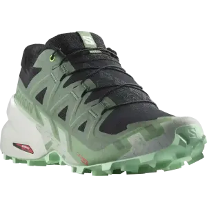 Salomon Speedcross 6 Womens Trail Running Shoes - Black/Laurel Wreath/ Green Ash