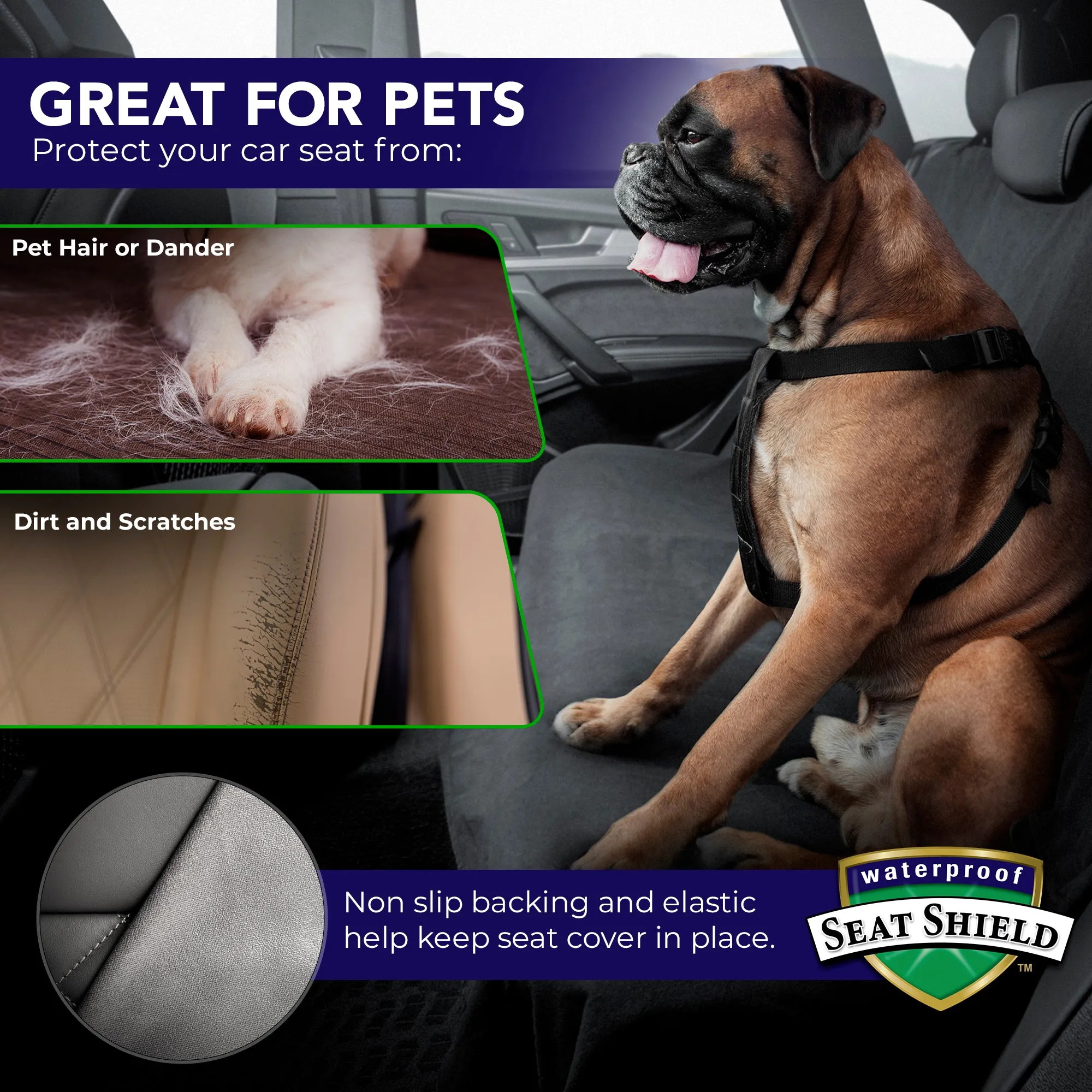 SeatShield Back Seat Cover - Black