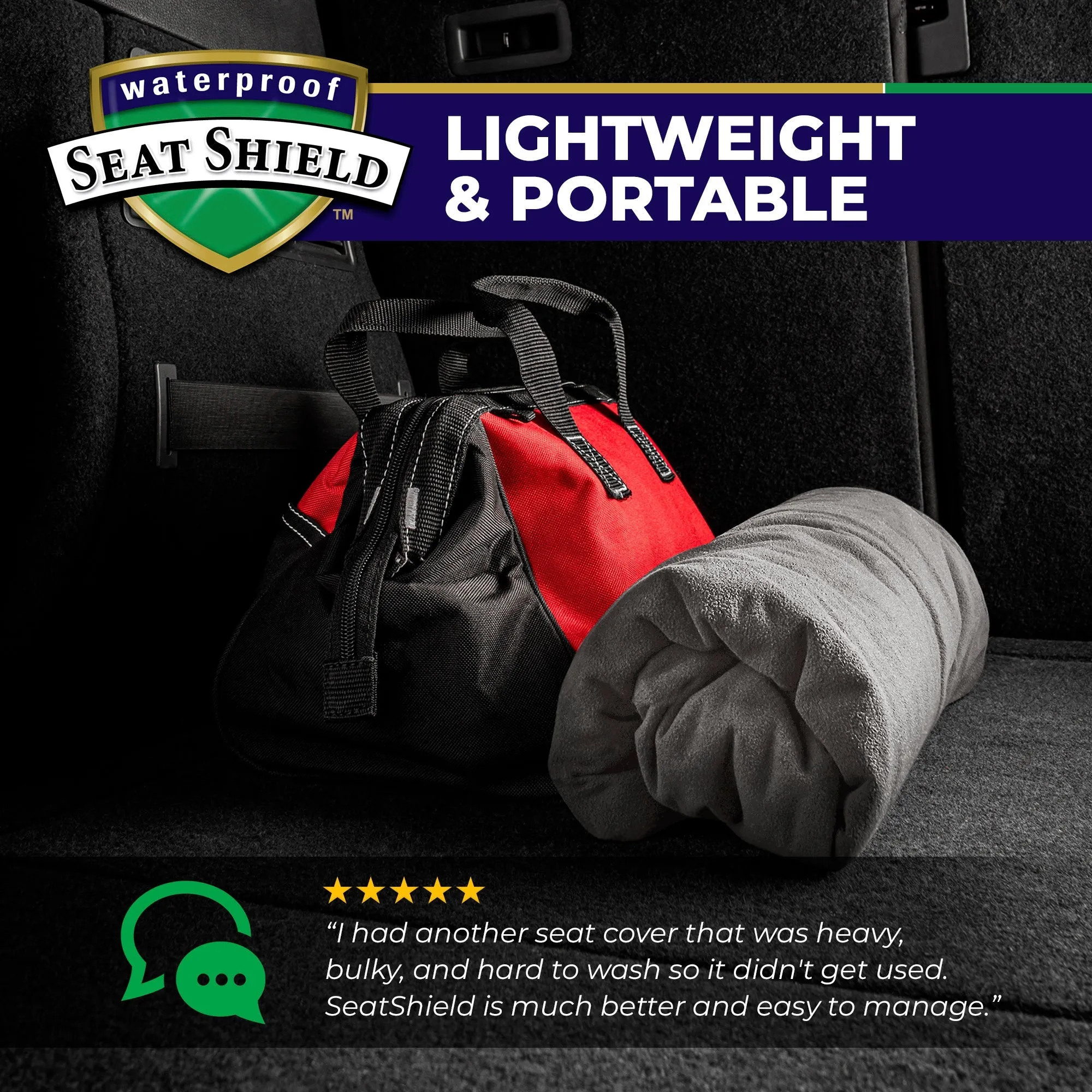 SeatShield Back Seat Cover - Gray