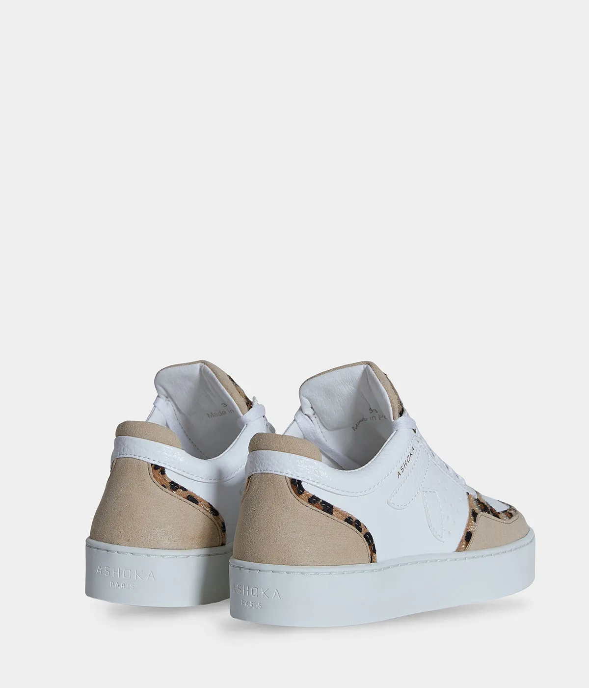 Sneaker Matéo Basse Biosourcée & Recyclée Léopard