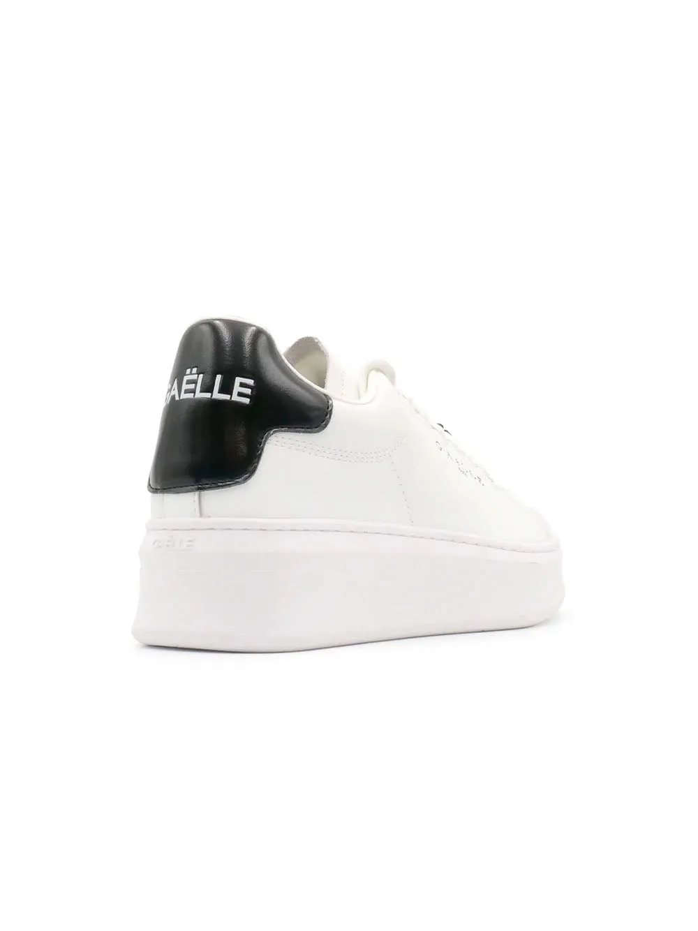 Sneakers Addict Con Tallone In Ecopelle Laminato E Passalaccio In Metallo - Nero