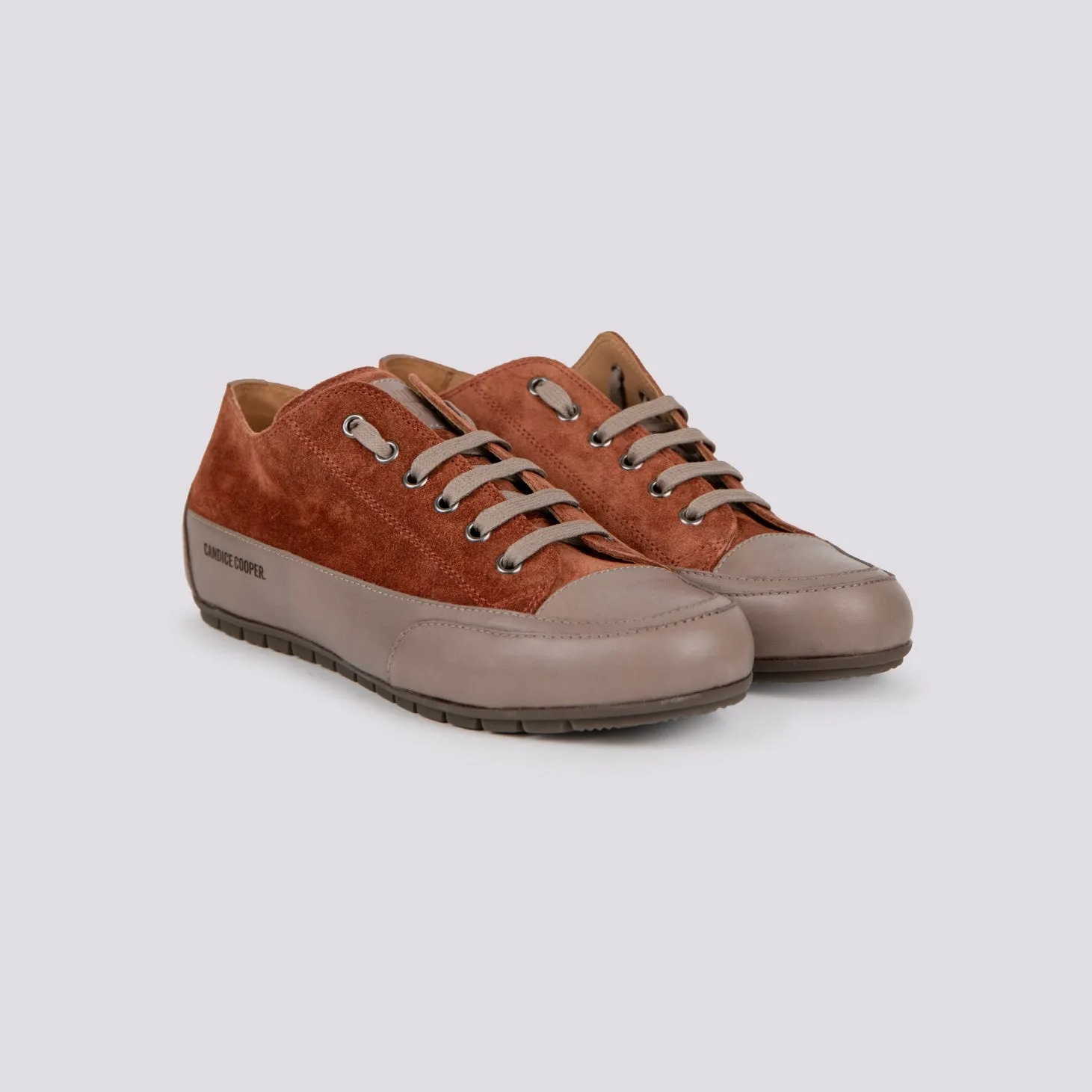 Sneakers Rock in camoscio cognac