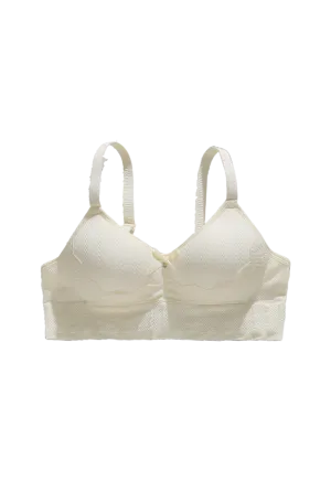 Soft Jacquard Seamless Knit Bra - Breathable and Skin-Friendly