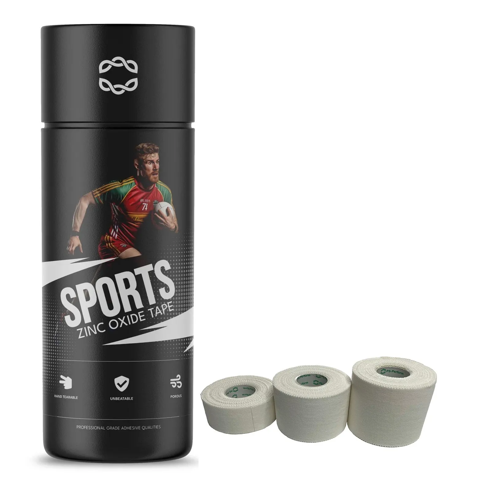 Sports Zinc Oxide Tape - White - Tearable
