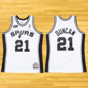 Spurs - Tim Duncan - Retro Jersey - White