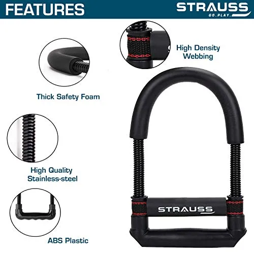 Strauss Adjustable Wrist/Forearm Strengthener, (Black)