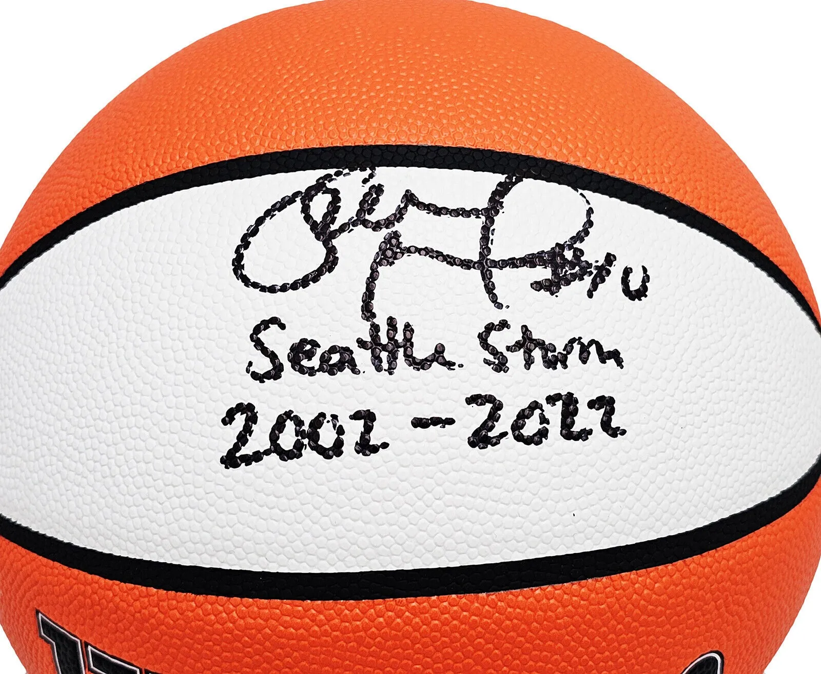 SUE BIRD AUTOGRAPHED BASKETBALL SEATTLE STORM SEATTLE STORM 2002-2022 BECKETT