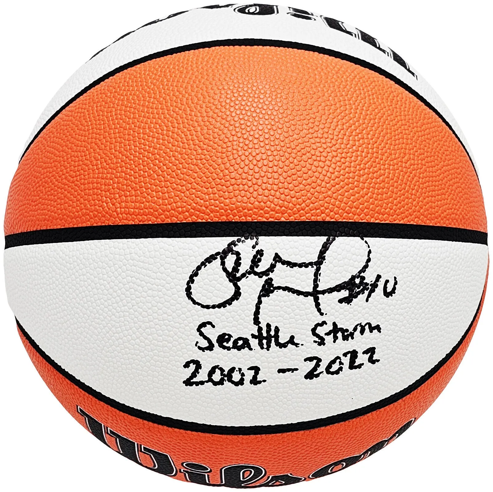 SUE BIRD AUTOGRAPHED BASKETBALL SEATTLE STORM SEATTLE STORM 2002-2022 BECKETT