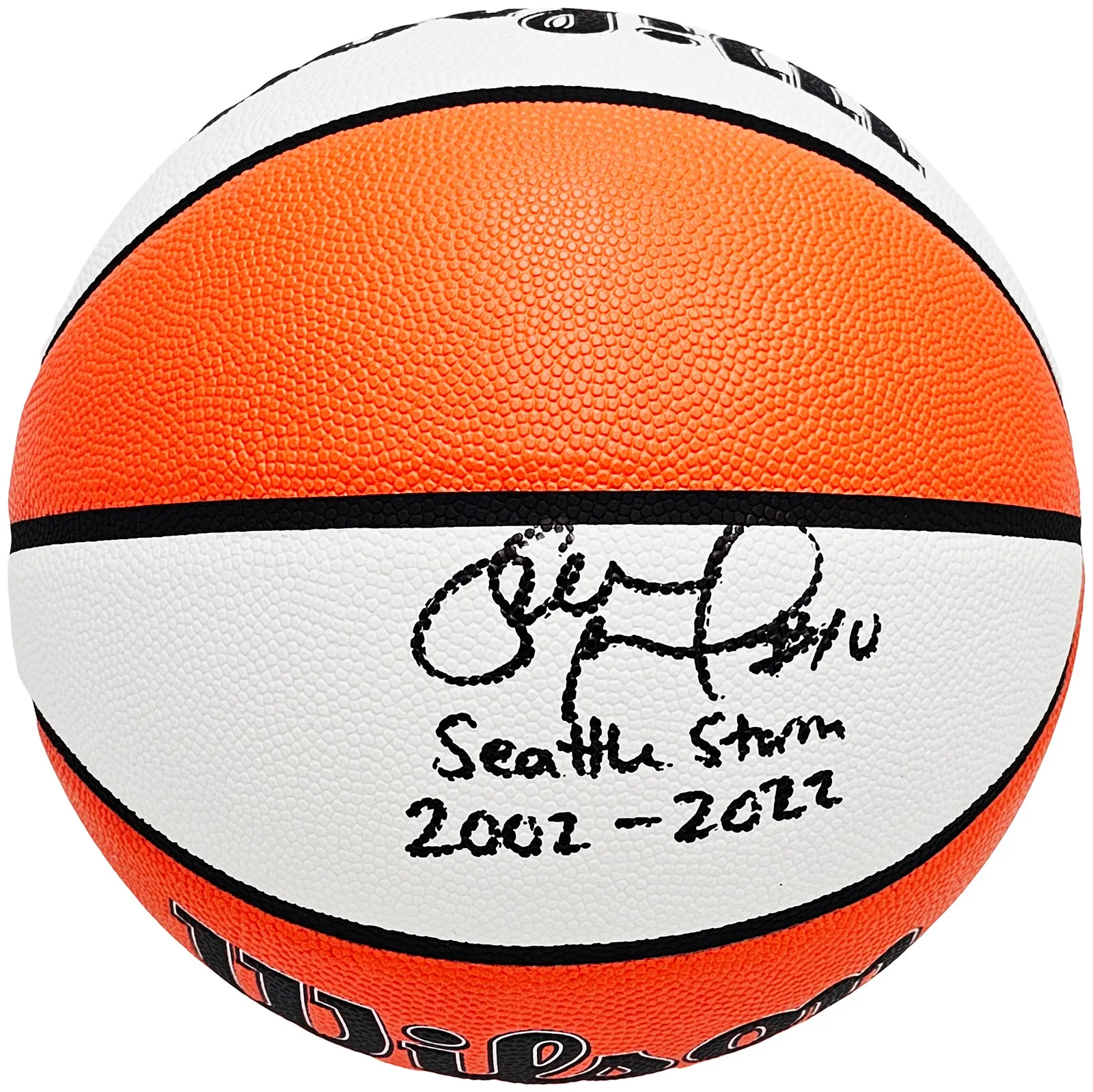 SUE BIRD AUTOGRAPHED BASKETBALL SEATTLE STORM SEATTLE STORM 2002-2022 BECKETT