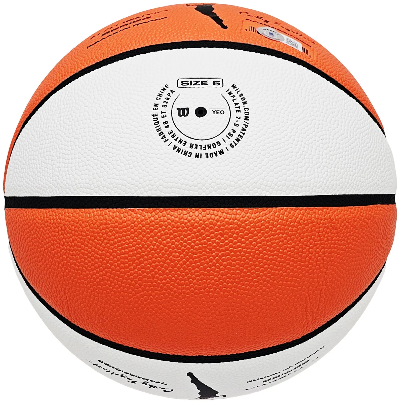 SUE BIRD AUTOGRAPHED WHITE BASKETBALL SEATTLE STORM BECKETT QR 214843