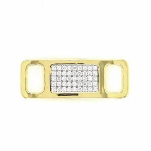 TAGS Sneaker Jewelry: Gold Plated White Cubic Zirconia Design