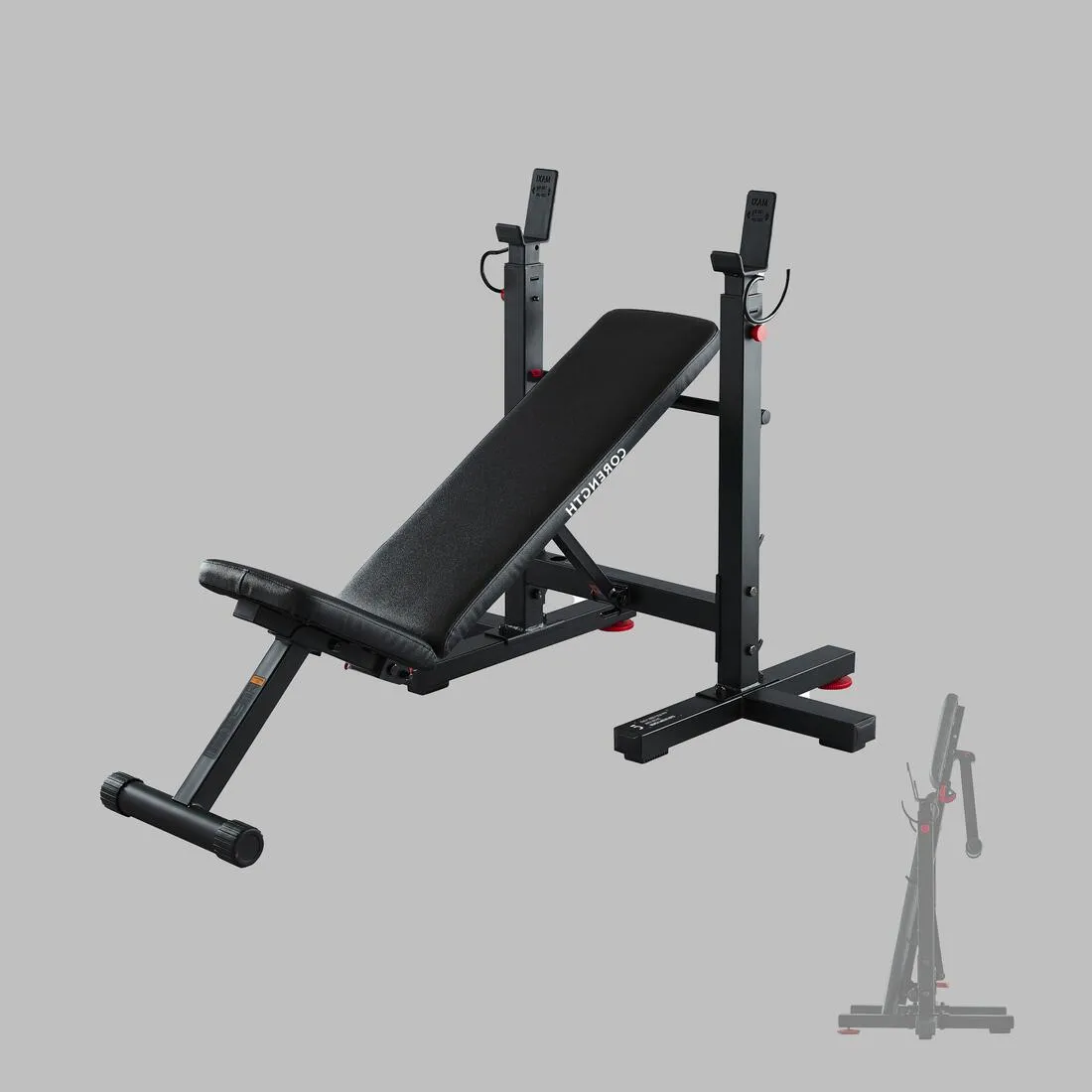 Tiltable Weights Bench with Collapsible Pegs - Bench Press Fold