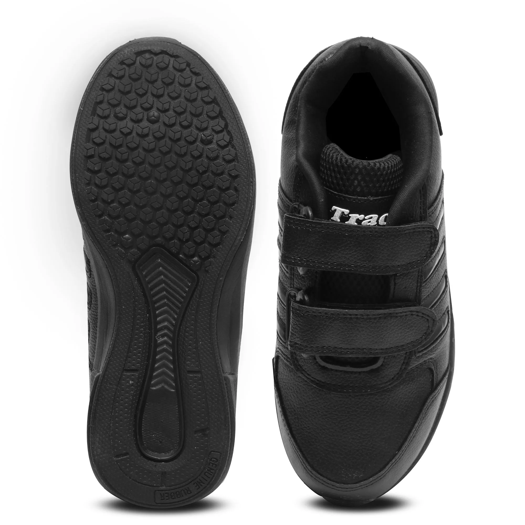 Tracer TR-2 Unisex Lightweight School Shoes with Velcro Closure (1-5) - Black