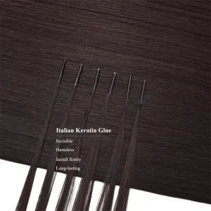Training Hair, Keratin Fusion I Stick Tip Hair Extensions Straight 16 Inch