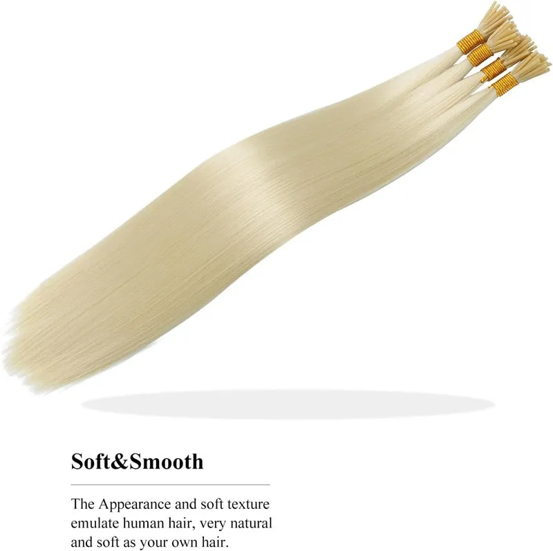 Training Hair, Keratin Fusion I Stick Tip Hair Extensions Straight 16 Inch