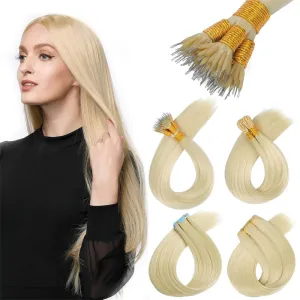 Training Hair, Nano Ring Bead Synthetic Extensions Straight 16 Inch