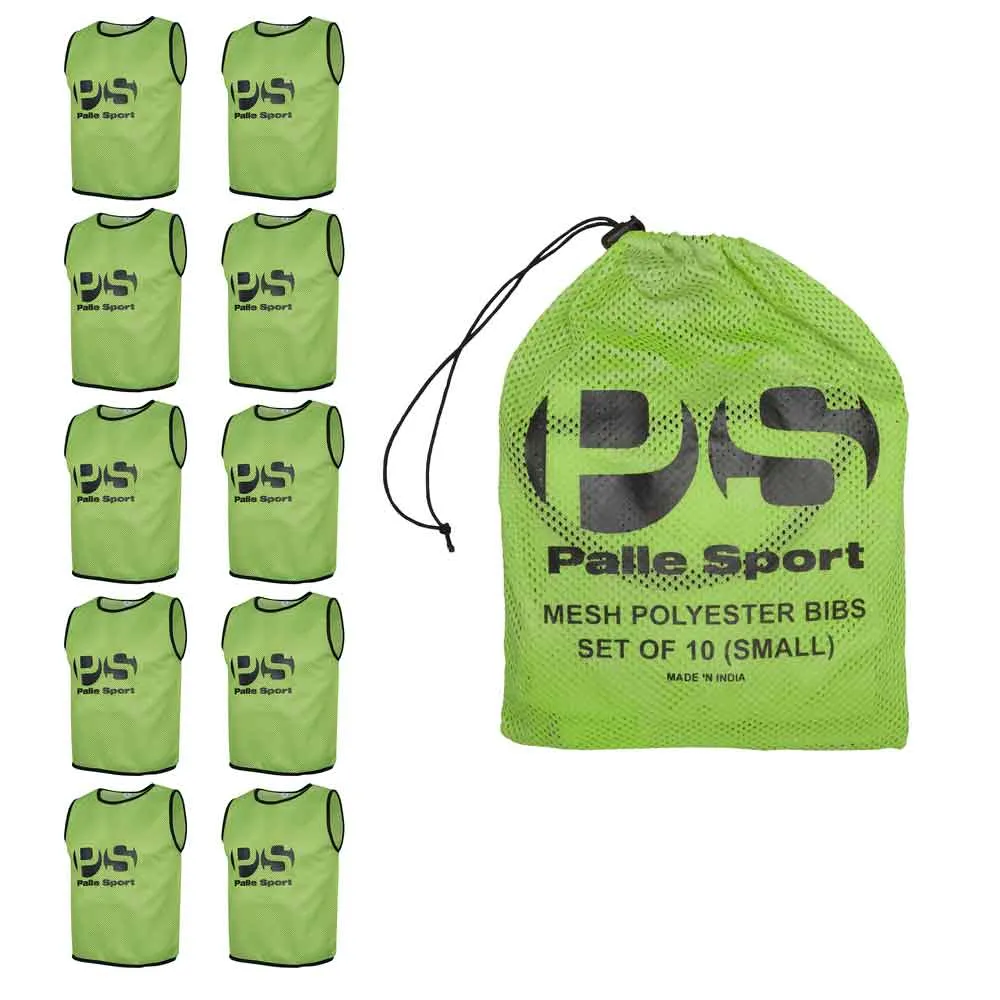 Training - Lightweight Breathable Mesh Training Bibs - Sets of 10 - Sizes: Small to X-Large – Colour: Green