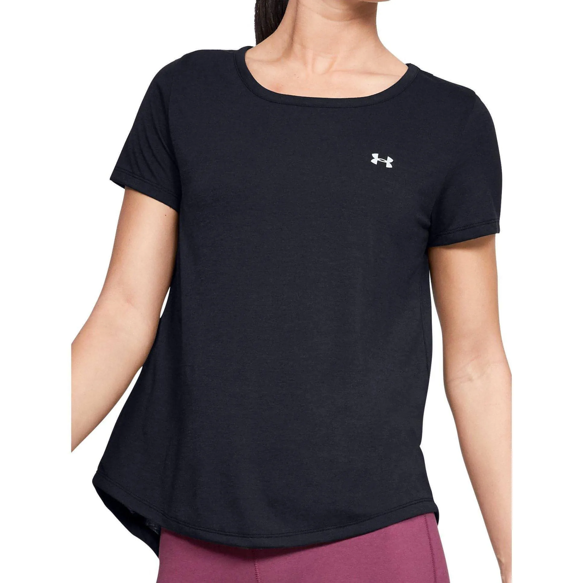 Under Armour Whisperlight Short Sleeve Womens Training Top - Black