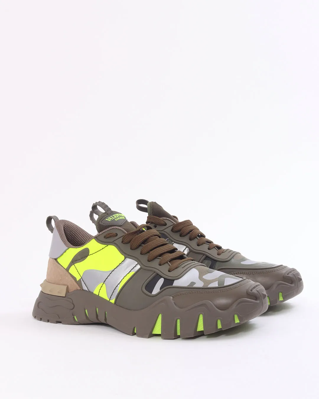 Valentino Camo Army Green Men's Sneakers 46