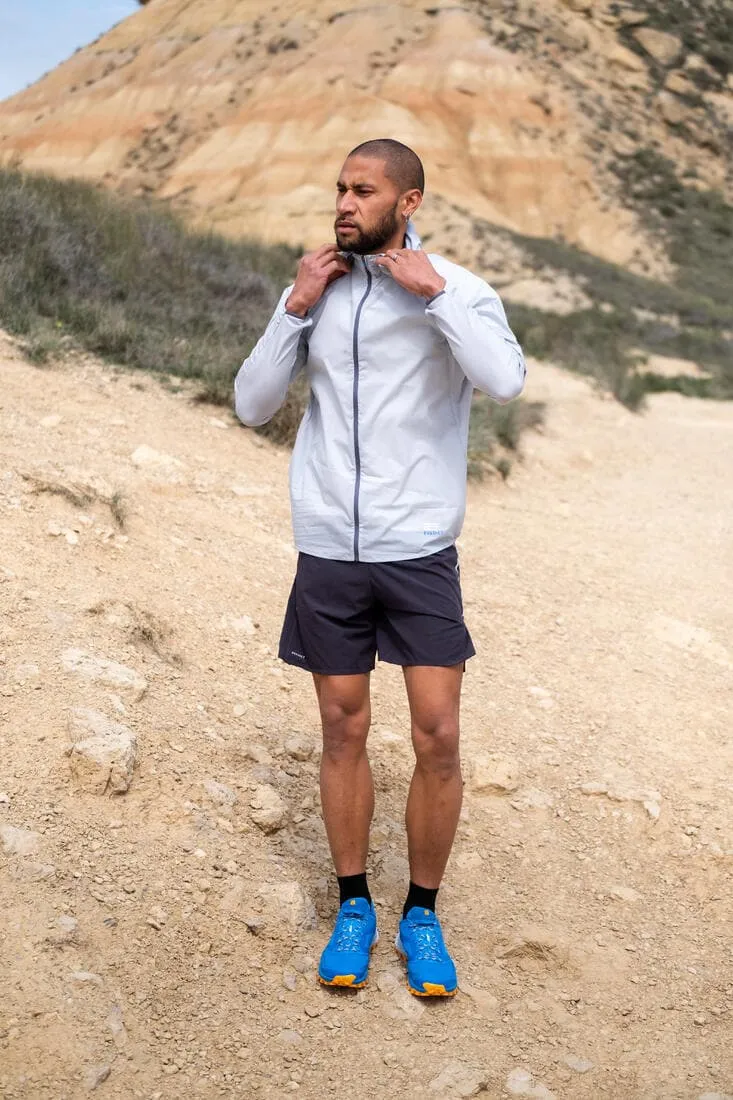 Veste coupe vent de running & trail running Homme - KIPRUN Run 900 Wind Grise
