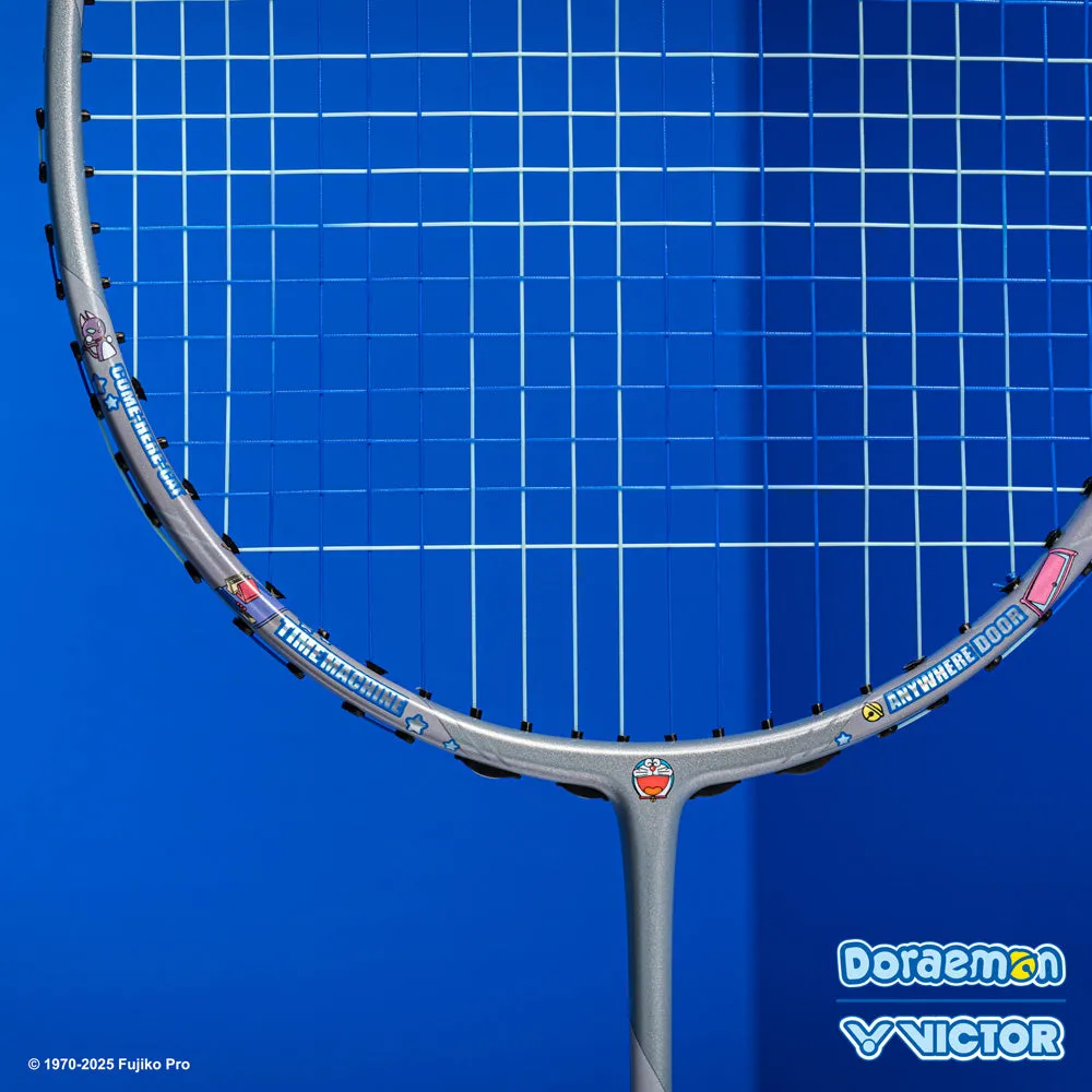 Victor X Doraemon TK-DRM-H Unstrung Badminton Racket [Charcoal Gray]