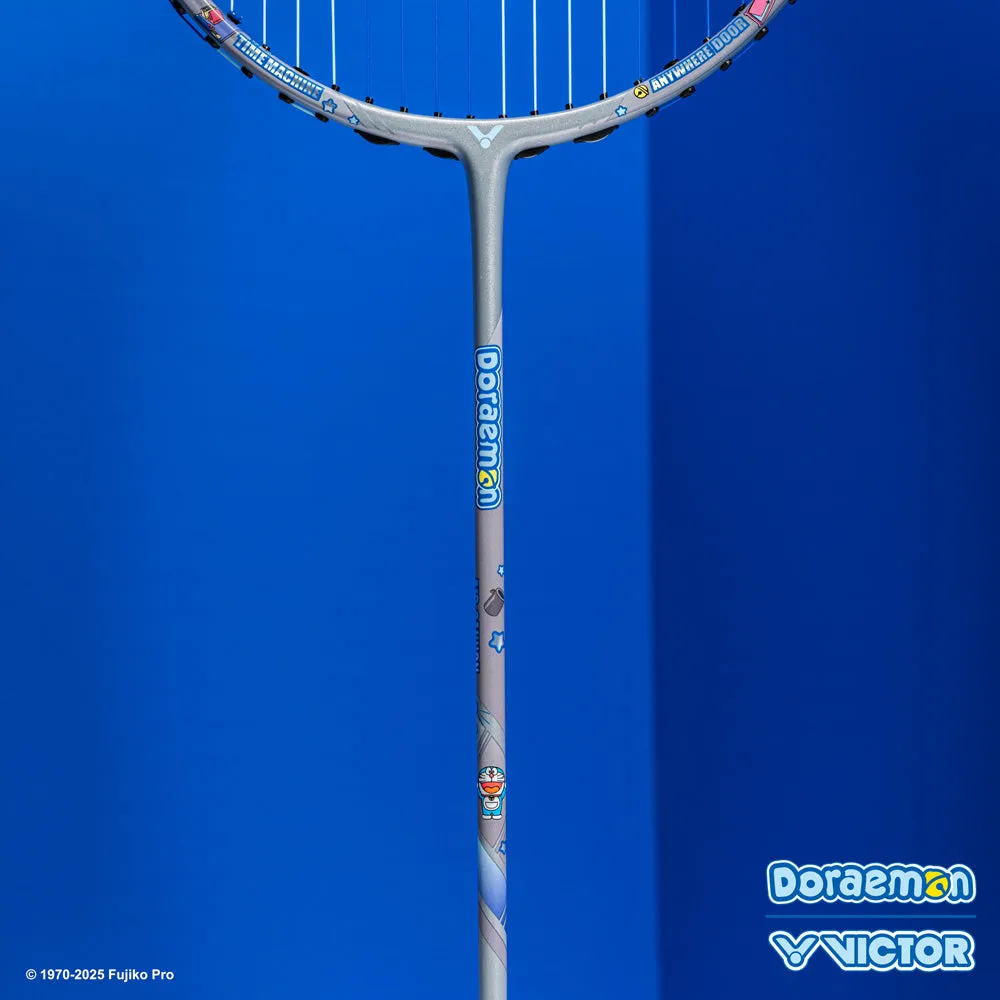 Victor X Doraemon TK-DRM-H Unstrung Badminton Racket [Charcoal Gray]