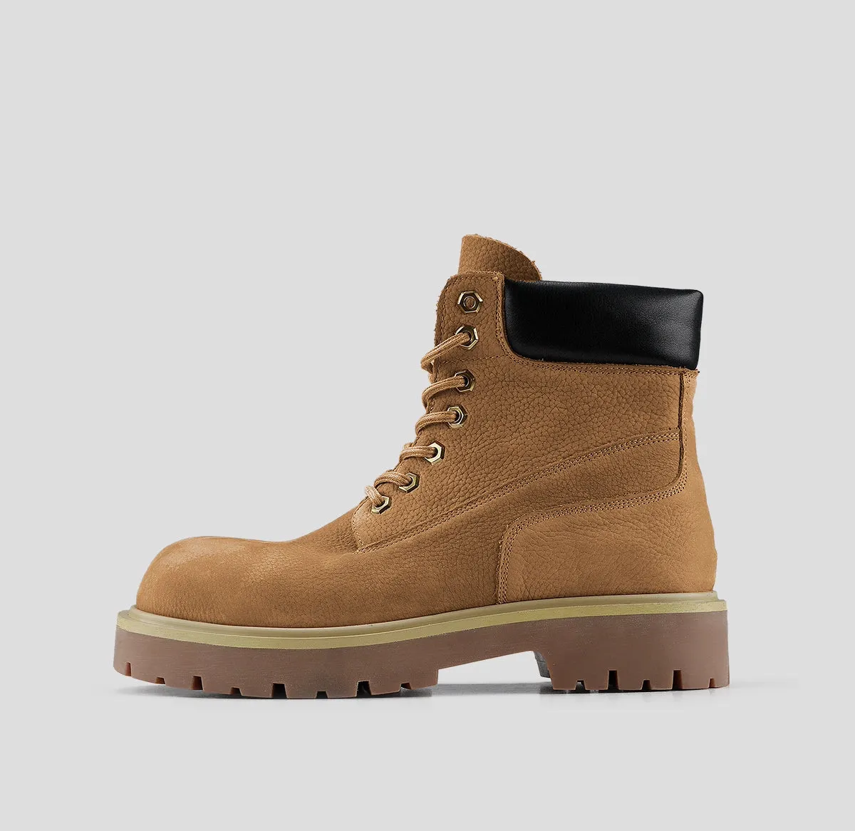Waterproof Leather Lace-Up Boots