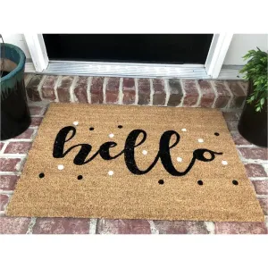 Welcome Door Mat: Hello!