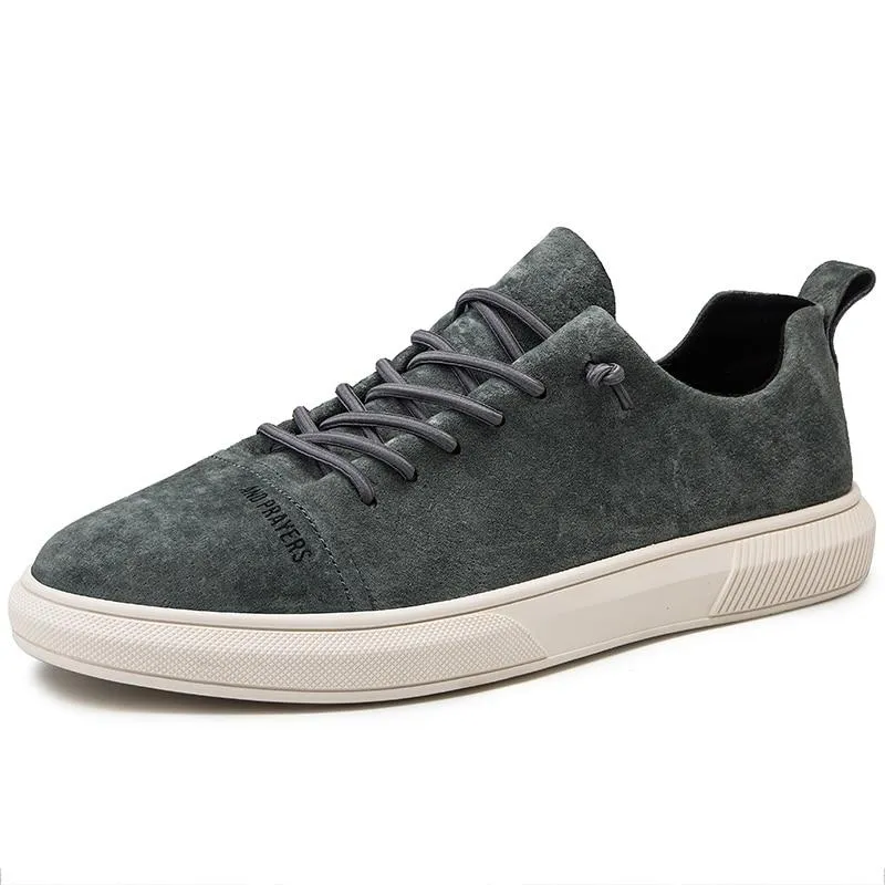 West Louis™ Designer British Style Suede Leather Sneakers