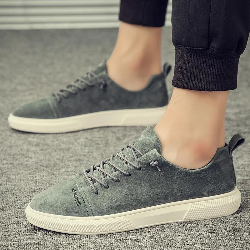 West Louis™ Designer British Style Suede Leather Sneakers