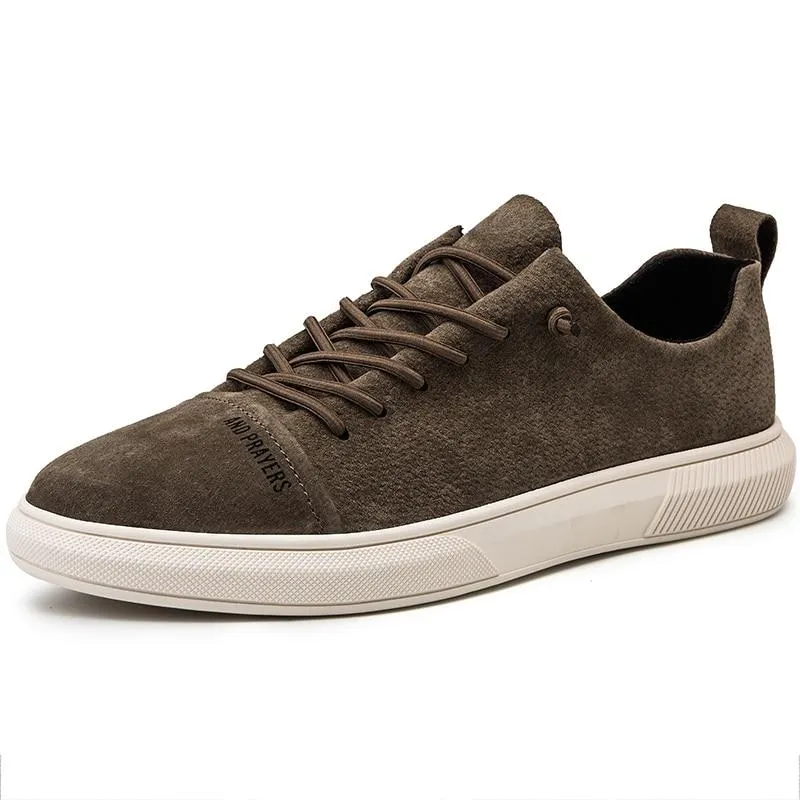 West Louis™ Designer British Style Suede Leather Sneakers