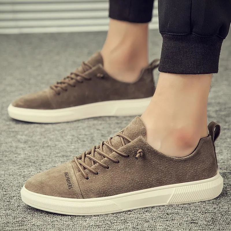West Louis™ Designer British Style Suede Leather Sneakers