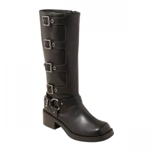 Wild Fable Womens Rebel Tall Moto Buckle Boots 90366583 Black 8M