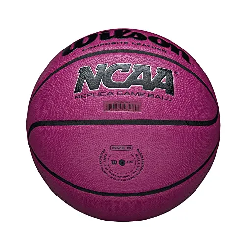 Wilson NCAA Replica Game Basketball, Pink, 28.5-Inch