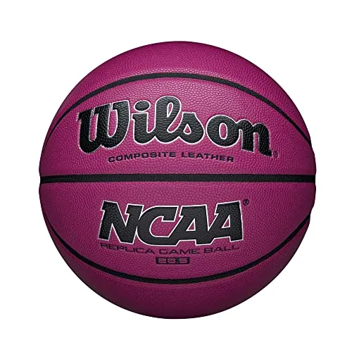Wilson NCAA Replica Game Basketball, Pink, 28.5-Inch