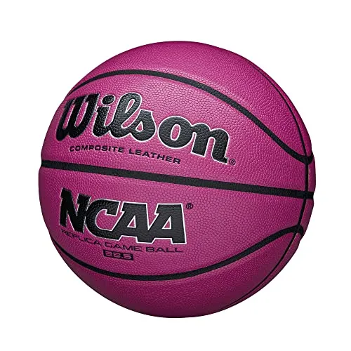 Wilson NCAA Replica Game Basketball, Pink, 28.5-Inch