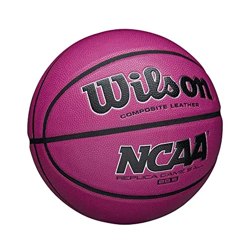Wilson NCAA Replica Game Basketball, Pink, 28.5-Inch