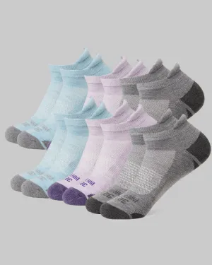 WOMEN'S 6-PACK COOL COMFORT ANKLE RUNNING SOCKS