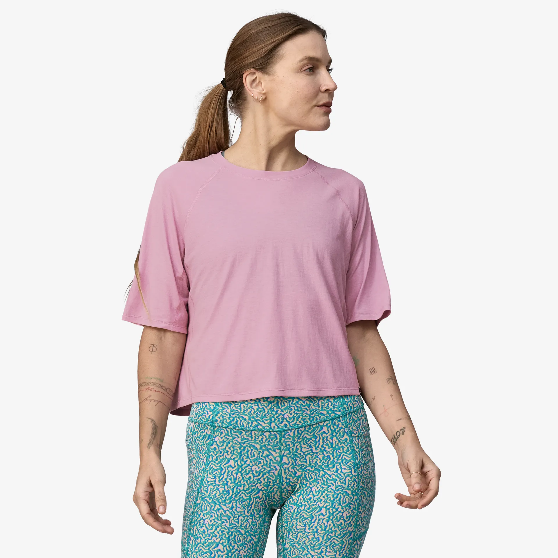 Women's Short-Sleeved Capilene® Cool Trail Cropped Shirt