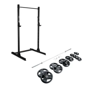Zenith Half Rack   300 lb Plate Set Bundle