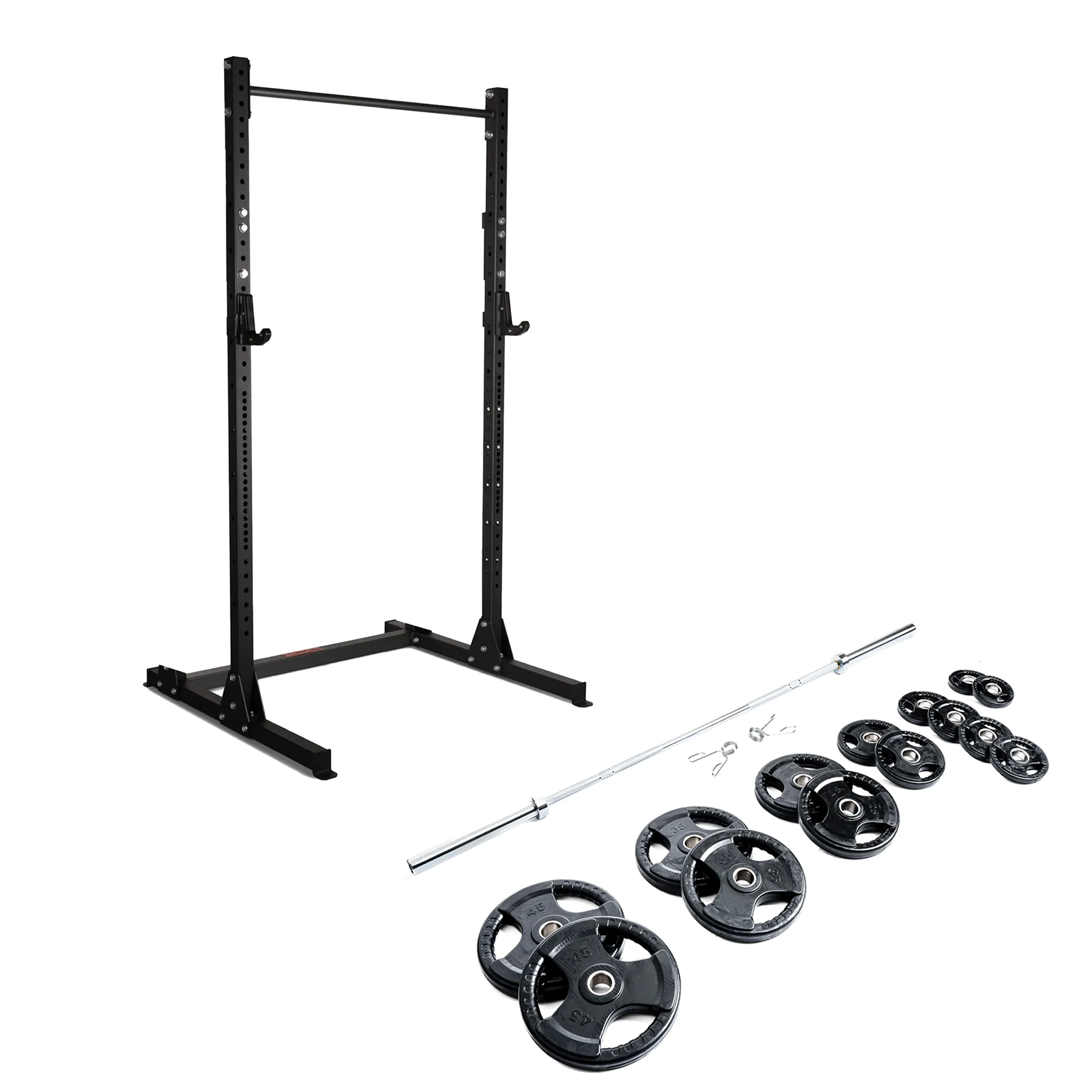 Zenith Half Rack   300 lb Plate Set Bundle